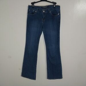 Stylish Women's Boot Cut Jeans - Deep Blue Size 9 .